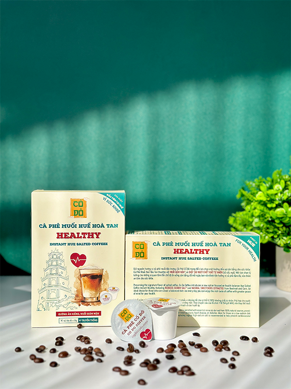 Hộp 6 Cốc Cà Phê Hoà Tan Muối Healthy (6 cốc x 20 g)